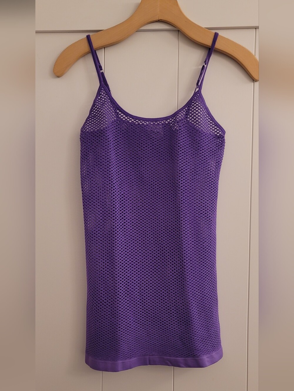 Energie Purple Mesh Cami Tank Top - Womens Size XL